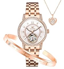 7036:rose gold strap&silver dial
