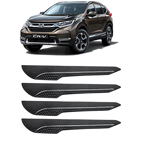 Image of AOSIS-Car Bumper Protector /Bumper Guard for Honda CR-V with Single Chrome Stripe (4-Pcs)