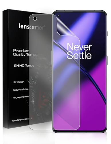 Image of Lensarmor Compatible with OnePlus 11 Flexible Screen Protector (1 Pack) - Clear TPU Film, Fingerprint Unlock Supported, Easy Installation Kit Included, Bubble-Free & Case-Friendly Fit