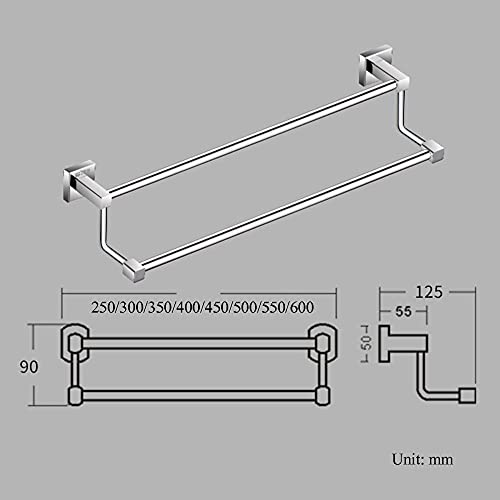 Percha de Toalla sin Toalla de Toalla de Toallas Soporte para Toallas de Doble Polo de Cobre Auto Adhesivo para baño de Cocina para baño de Cocina LWX