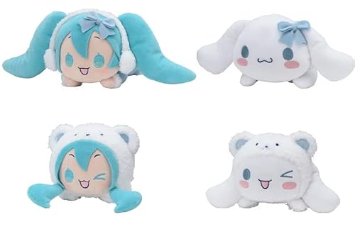 初音ミク×シナモロール 寝そべりぬいぐるみ WINTER Ver. キャラクターコラボ ぬいぐるみ 全4種