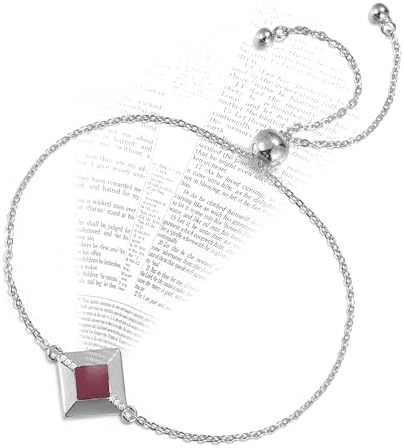 Unique Bracelet for Wife. World's Smallest New Testament Sterling Silver religious Pendant for women...