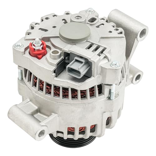 Image of KAX New Alternator Compatible With 2005-2007 Ford F250 /F350 Super Duty 6.0T V8, 2005 Excursion, 2004-2007 F450 /F550 Super Duty 8479N 12V 110Amp CW 8-Groove Pulley