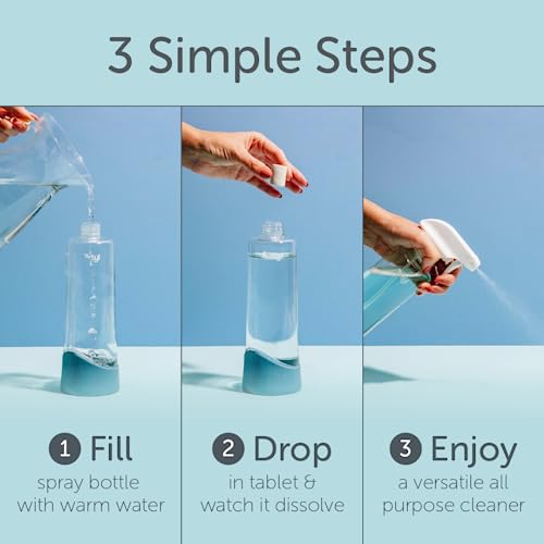 Tirtyl Multi-Surface Cleaner Refills - All Purpose Cleaning Tablet 12 Pack - 192 Fl Oz Total (Makes 12X 16 Fl Oz Bottles Of Spray Cleaner) - Home & Kitchen - Non-Toxic & Effective - Lime & Clementine Fragrance #TOP1