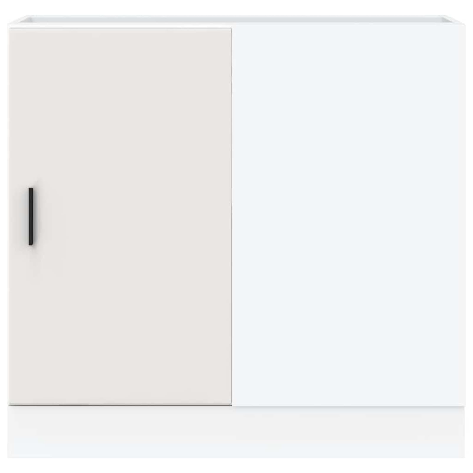 Gecheer Mobile Base Cucina con Ante e Piedini Regolabili, Bianco, 86x46x81,5 cm, Truciolato, per Cucina 854289