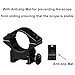 UNSVM Scope Rings 1 Inch,2 Packs of Medium Profile Scope Mount Rings for 3/8 Inch or 11mm Dovetail Rail (1 Inch Medium Profile 21mm Picatinny Rails)