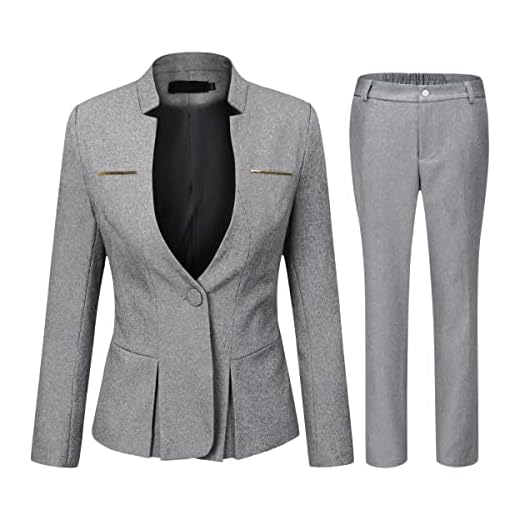 YYNUDA kostym set dam blazer med rock/byxor slim fit byxdräkt elegant business outfit för kontor