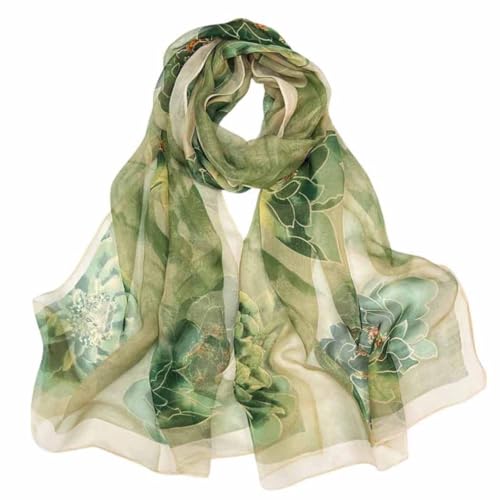 Acotavie Scarfs for Women Lightweight Scarves Fashion Print Floral Pattern Sheer Scarf Shawl Wraps
