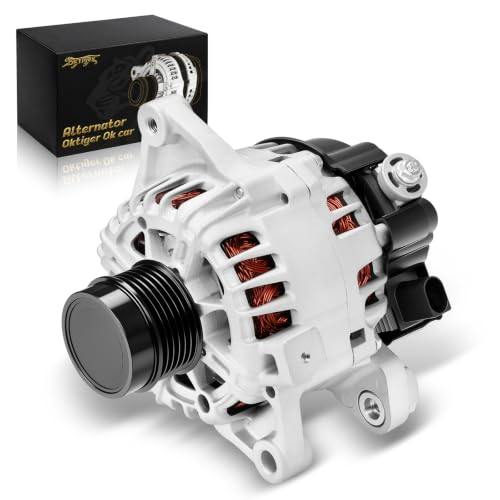 Oktiger Upgraded Alternator for Toyota Corolla 2014 2015 2016 2017 2018 2019 S Se Le L Xle Xse Special Edition 1.8L, L4 12V 115A Clockwise 6-Groove Decoupler Pulley, OE 27060-0T230 by oktiger - Used condition - US$165.86