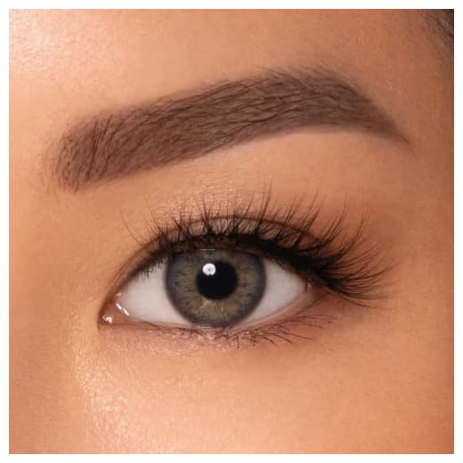 BeautyU ® – Natural Color Lenses (Weiche farbige Kontaktlinsen ohne Stärke) inkl. Kontaktlinsenbehälter & Pinzette I Farbe: Glamour Gray I 1 Paar Kontaktlinsen weich (2 Stück)