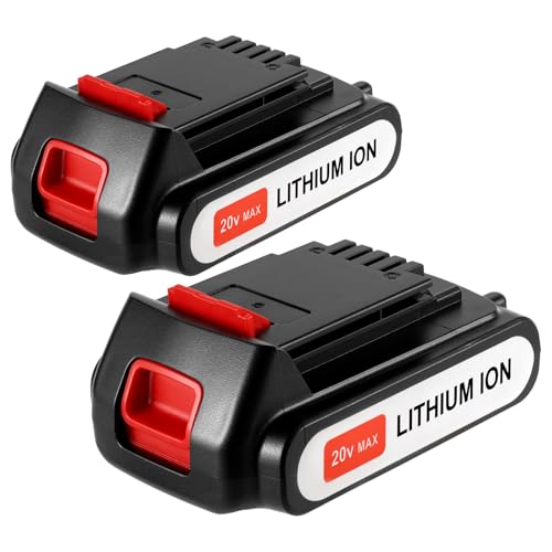 2X 3500mAh LBXR20 Ersatzakku für Black und Decker 18V/20V Max 3.5Ah Li-Ion Akku LB20 LBX20 LST220 LBXR2020-OPE LBXR20B-2 LB2X4020 BL2018