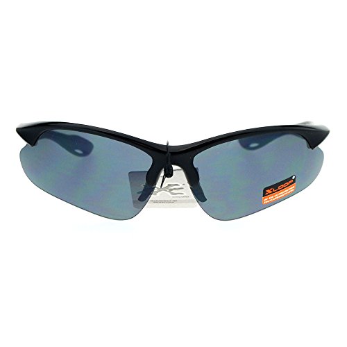 PASTL Xloop Sunglasses Mens Sports Eyewear Half Rim Lite Wrap Around UV 4002