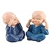4 Monks Figurine Statue Cute Little Monks Hear No Evil See No Evil Speak No Evil Do No EvilStatue Wealth Lucky Figurine Showpiece Home Miniature Baby Buddha Decor Gift