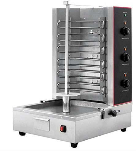 3 Zone 6KW Electric Gyro Machine Vertical Broiler Rotisserie Shawarma
