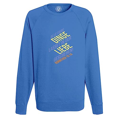 Sweatshirt Homme Korinther 16:14 avec Citation Biblique Spirituelle