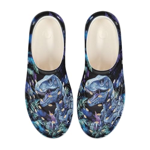 Pointodoor Kids Boys Dinosaur Garden Shoes Slip on Cool Water Beach Shoes Lightweight Closed Toe Sneakers for Pool Beach Swim