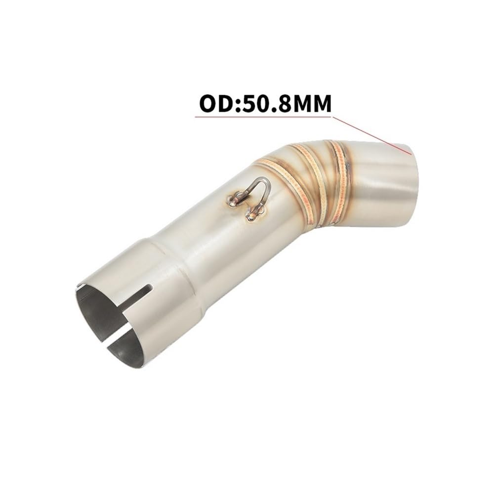 Deflectores Calor Escape para Y&amaha FZ8 Fazer FZ8N FZ8S FZ800 2010-2015 Silenciador De Escape Modificado para Motocicleta Tubo De Enlace Medio De 508mm