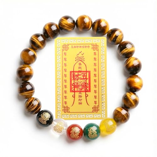 SoulPulse Tigers Eye Chinese Feng Shui Wealth and Luck Bracelet