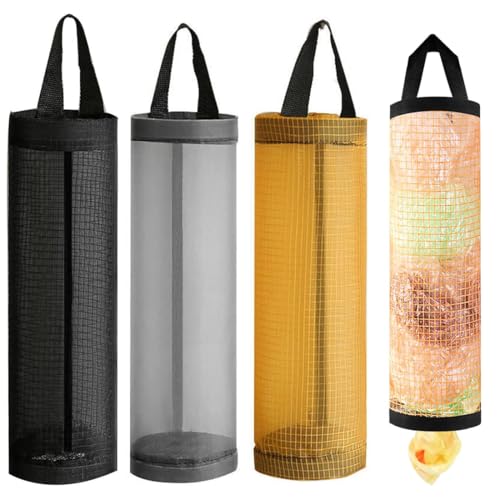 3 Piezas Organizador Bolsas Plástico, Dispensador Bolsas de Plástico, para Bolsas de Basura Colgantes, Bolsa de Almacenamiento Colgante de Malla con Gancho para el Hogar y la Cocina (con 3 Ganchos) 3 Piezas Organizador Bolsas Plástico, Dispensador Bolsas de Plástico, para Bolsas de Basura Colgantes, Bolsa de Almacenamiento Colgante de Malla con Gancho para el Hogar y la Cocina (con 3 Ganchos)