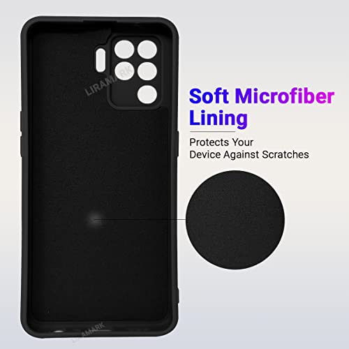 LIRAMARK Silicone Case for Oppo F19 Pro Black Silicone Black - Image 4