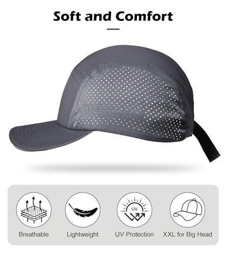 Image of XL XXL Hat Mens Big Head, Performance Golf Hat for Men Women Water-Resistant Sun Hat Adjustable Summer Sport Cap Outwork