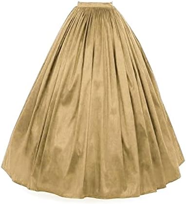 Full Length Long Flared Silk Skirt