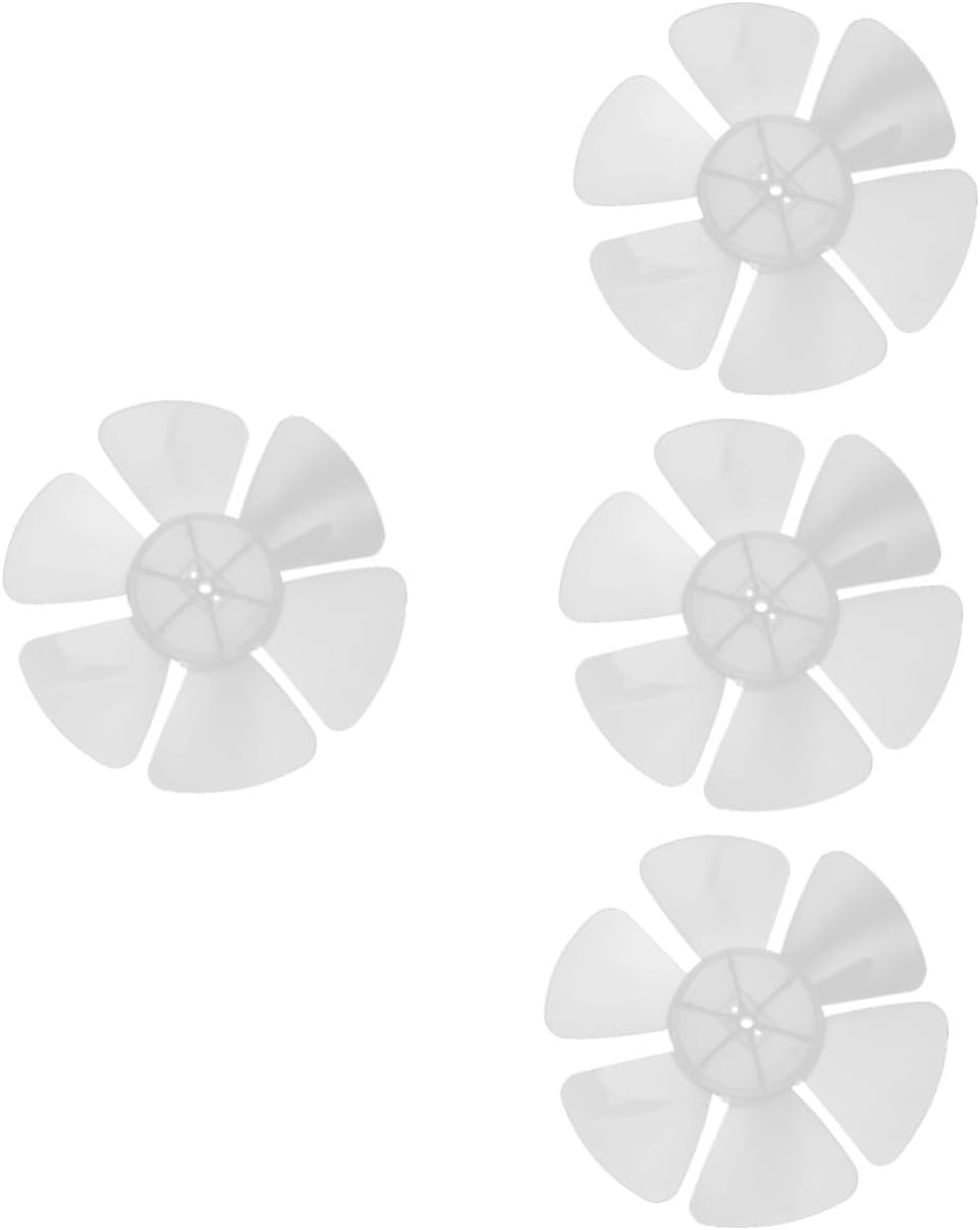 Mobestech 4pcs Plastic Fan Blade Replacement for Standing and Table Fans Blades Easy to Install Repair Part for Household Use