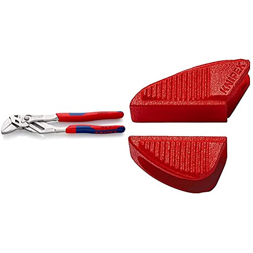KNIPEX Pince-clé pince et clé à la fois (250 mm) 86 05 250 & Mâchoires de protection pour 86 XX 250 3 paires 86 09 250 V01