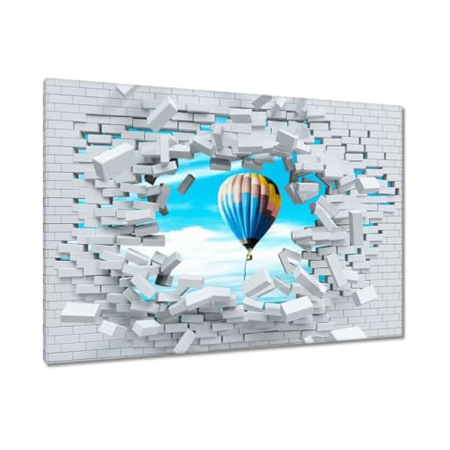 Peinture imprimée sur toile grand format 120x80 décoration murale salon Highway to Heaven