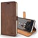 Snakehive iPhone XR Case, Luxury Genuine Leather Wallet with Viewing Stand and Card Slots, Flip Cover Gift Boxed and Handmade in Europe for Apple iPhone XR (Brown)