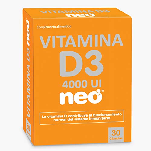 Neo - Vitamina D 30 Cápsulas De 300 Gr | Complemento Alimenticio De Liberación Rápida | Libre De Alérgenos Gmo Y Nanomateriales | Tomar 1-2 Cápsulas Al Día