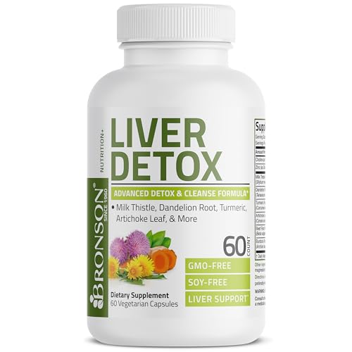 image for Bronson Liver Detox Advanced Detox & Cleansing Formula Supports Health
