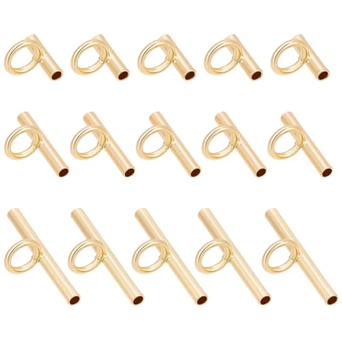 PLIGREAT 15 conversores de broche de lat&atilde;o, 3 tamanhos, conversores horizontais de broche para...