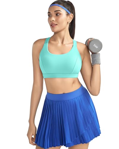 Image of RUNNING GIRL Sports Bras for Women,Seamless Strappy Sports Bra High Support Crisscross Back with Removable Pads