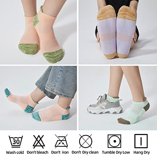Image of ATBITER Women's Ankle Socks Cushioned Running Athletic No Show Socks-6Pairs | Ladies Low Cut Short Workout Gym Socks With Tab Non Slip for Yoga Pilates Casual Dress Flats Sneaker Shoe Size 6-8 /8-10 /10-12