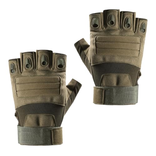 Luxshiny Guantes Tácticos y Portátiles de Dedo para Ciclismo y Montañismo, Antideslizantes Microfibra Imitada para Deportes al Aire Libre