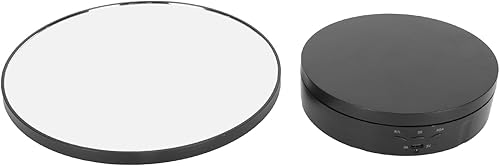 ViaGasaFamido Tocadiscos eléctricos automáticos, soporte de exhibición giratorio con control remoto, carga grande, 360 grados para modelo 3D para