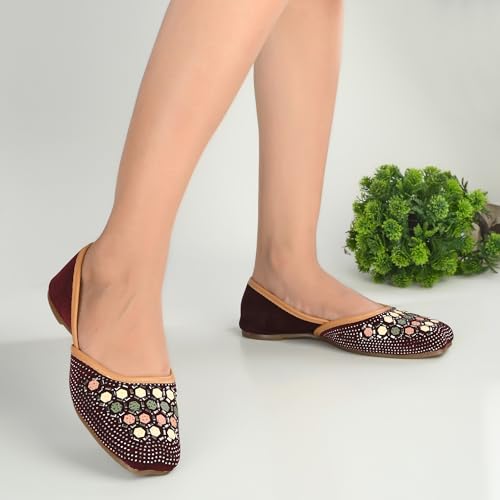 Image of Flavia Womens Flv07 Ballet Flat | Ethnic Shoes | Wedding Footwear | Fashionably Stylish for Everyday wear