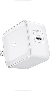 USB C Charger, Spigen 30W USB-C Power Adapter, GaN II Compact & Foldable Fast Charging for MacBook Air iPhone 15 Pro Max Plus 14 13 Mini iPad Mini Air Galaxy S23 Ultra Plus S22 Note 20 Pixel 7a Fold