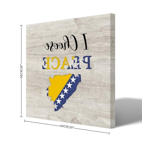 Pintura artística para pared con diseño de Bosnia y Herzegovina Yelolyio para el hogar 2