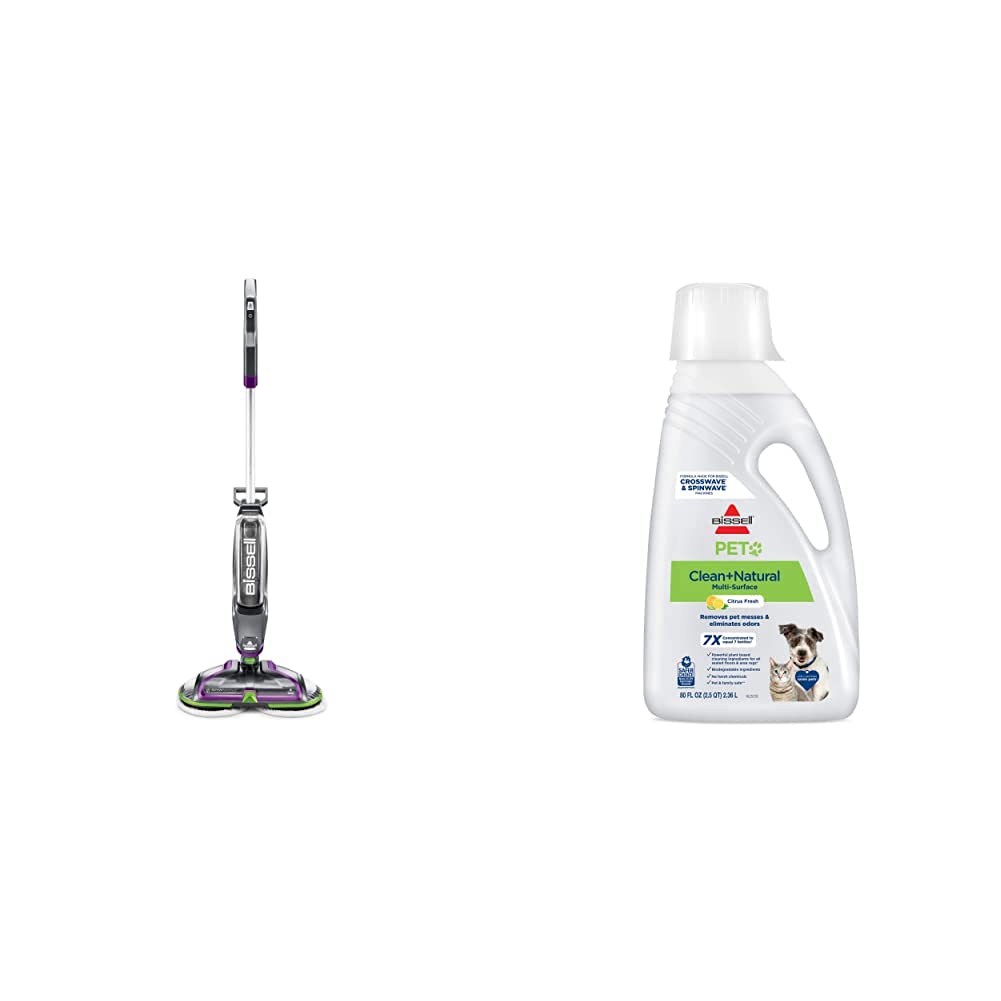 Bissell SpinWave Cordless PET Hard Floor Spin Mop 23157 PET Natural Cleaning Formula