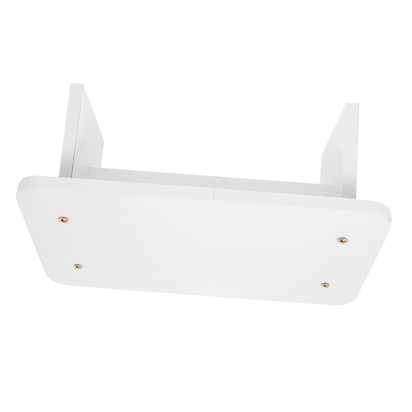 Tabouret en bois blanc et marchepied de bureau ergonomique