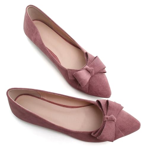 Image of SAILING LU Women's Bow-Knot Pointed Toe Ballet Flats