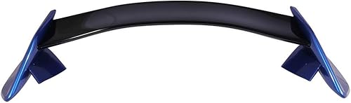 IKON MOTORSPORTS, Alerón de maletero prepintado compatible con Honda Civic 4Dr Sedán 2016-2021, TR pintado #731593 negro brillante y tapa trasera de