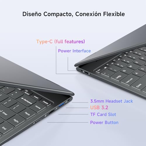 BMAX Ordenador Portátil Intel N150 (hasta 3,6 GHz) Pantalla Táctil 14 Pulgadas Laptop 16GB RAM 512GB SSD Win 11 PC Portatil Teclado Retroiluminado BT5.0, Tipo C, USB 3.2 Protege el Teclado Español - imagen 7