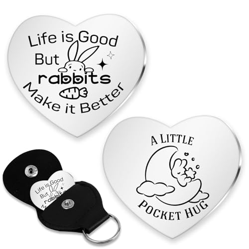 Rabbit Gifts,Pocket Hug Rabbit Gifts for Women,Rabbits Gift for Rabbits' Lovers,Rabbits Christmas Presents,Animal Gift,Animal Lovers Presents,Christmas Presents for Women,Birthday Present for Men