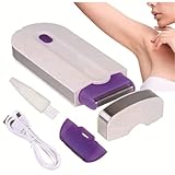 Women Laser Rechargeable Epilator Remover Smooth Touch Hair Removal Instant Pain Free Razor Sensor- Light Technology Hair Remove (Color : White Medium Packing Box-A)