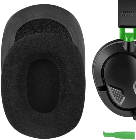 Geekria Comfort Velour Replacement Ear Pads for Turtle Beach Ear Force Recon 50/ 50P/ 60P/ 100/150/ 200/320, Camo Call of Duty Advanced Warfare Gaming Headphones (Black) image 2