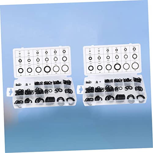 DOITOOL 2 Caixas Kit De Fio Arruela De Borracha Ilhós De Borracha Variedade Junta De Mangueira De Ág