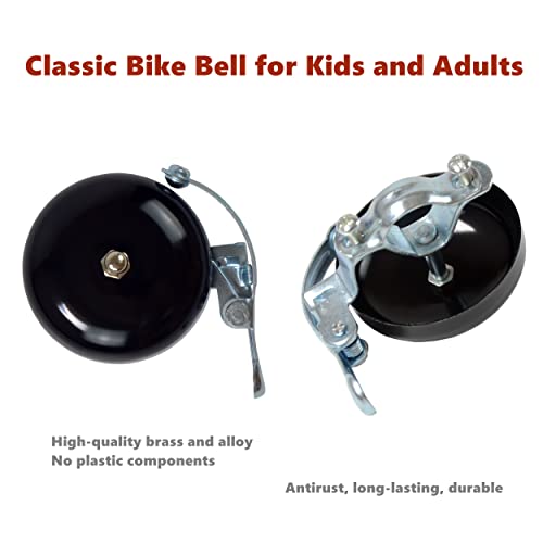 Yunshan Classic Bell, Loud Crisp Clear Sound Bicycle Accessories for Adults Youths, Stylish Horn for Road and Mountain Bikes - Image 5